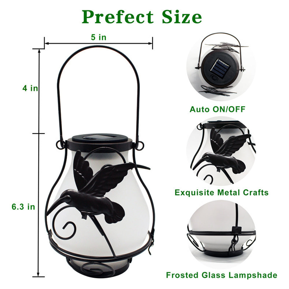 EnchantGlow™ Solcellslykta med låga och solcellslampa