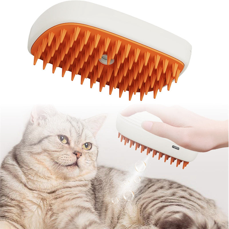SilkyPaws™ USB Pet Steam Brush