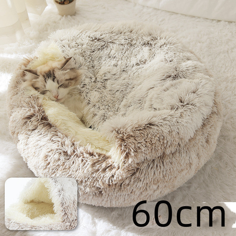 CuddleCave™ 2-in-1 Deluxe Pet Bed