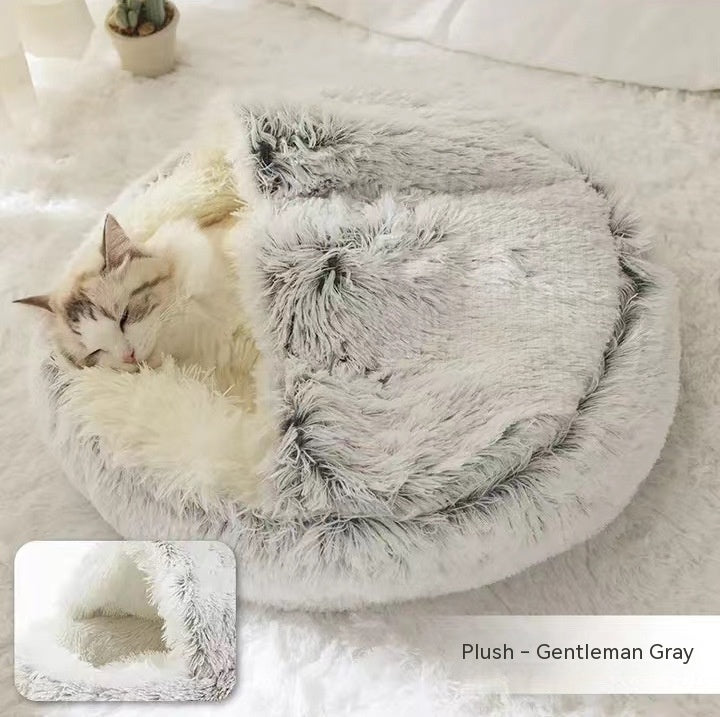 CuddleCave™ 2-in-1 Deluxe Pet Bed