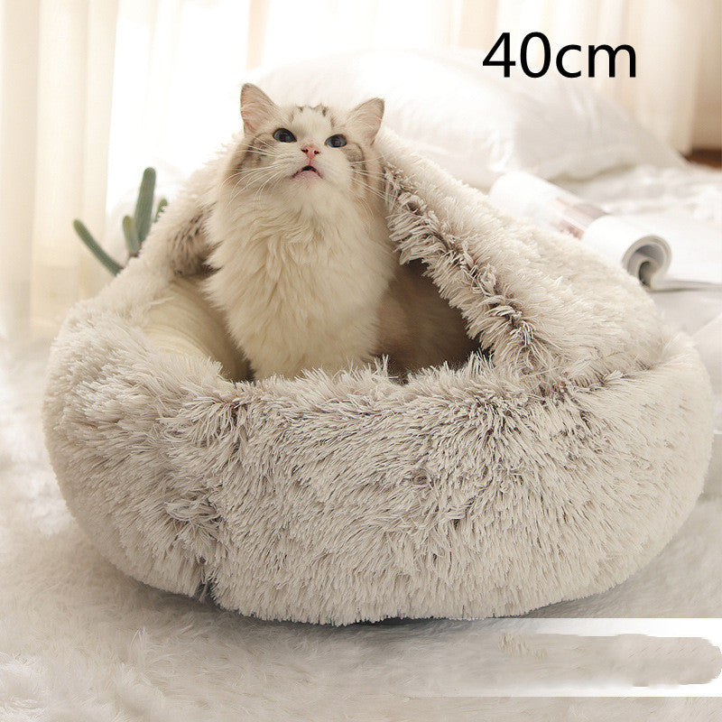 CuddleCave™ 2-in-1 Deluxe Pet Bed