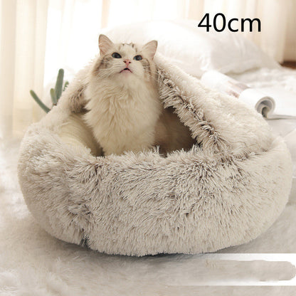CuddleCave™ 2-in-1 Deluxe Pet Bed