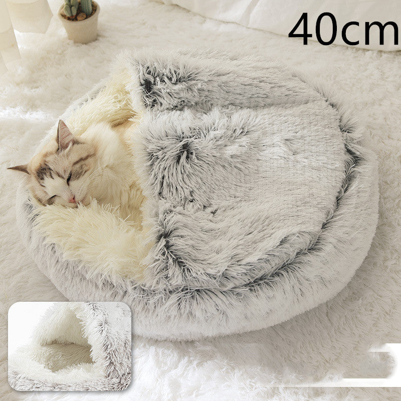 CuddleCave™ 2-in-1 Deluxe Pet Bed