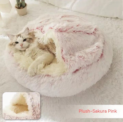 CuddleCave™ 2-in-1 Deluxe Pet Bed