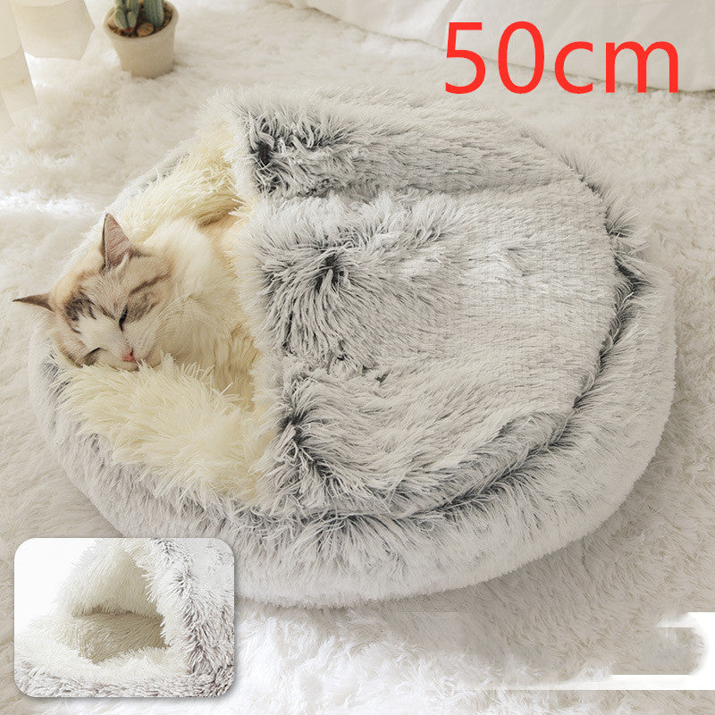 CuddleCave™ 2-in-1 Deluxe Pet Bed