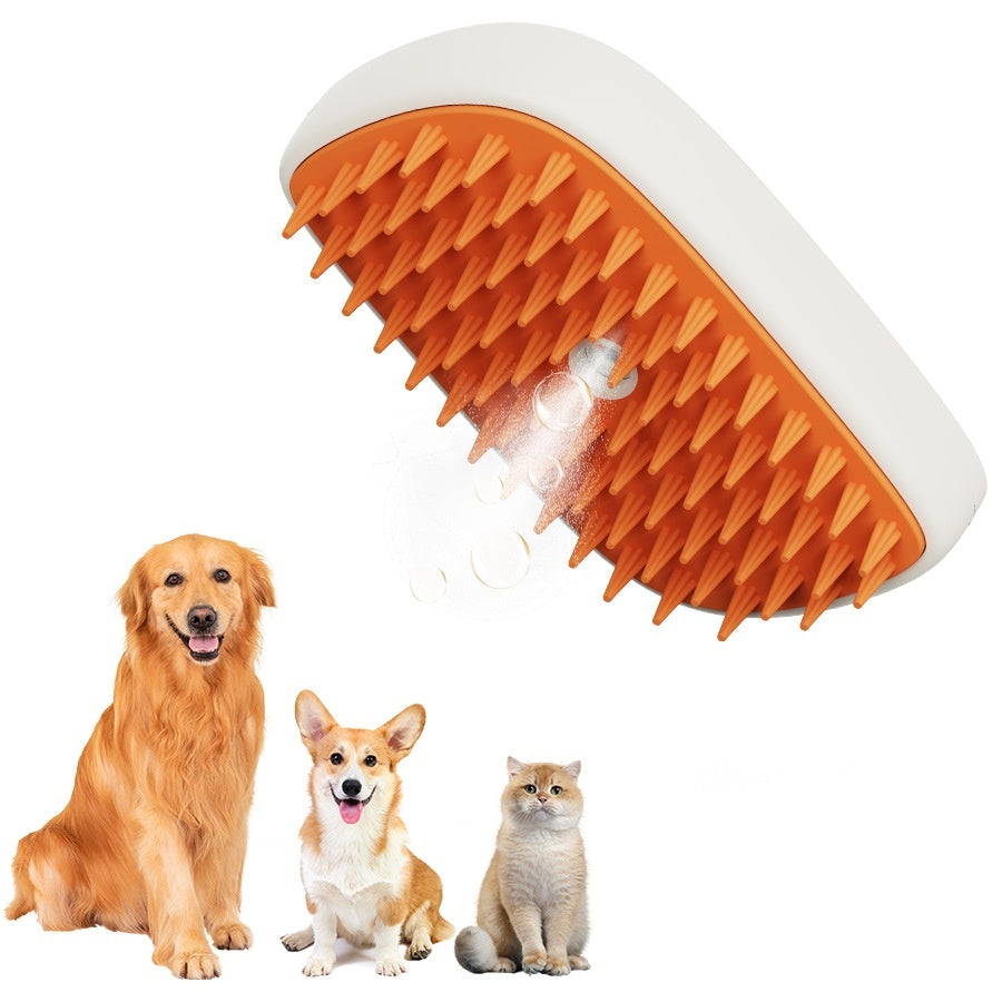 SilkyPaws™ USB Pet Steam Brush
