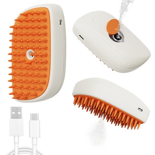 SilkyPaws™ USB Pet Steam Brush