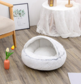 CuddleCave™ 2-in-1 Deluxe Pet Bed