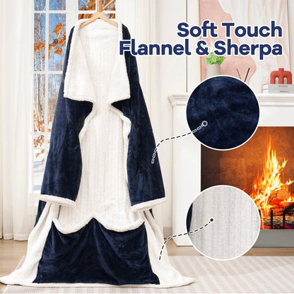 ♨️ Cozylong™ Uppvärmd Bärbar Filt