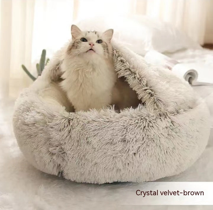 CuddleCave™ 2-in-1 Deluxe Pet Bed