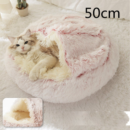 CuddleCave™ 2-in-1 Deluxe Pet Bed