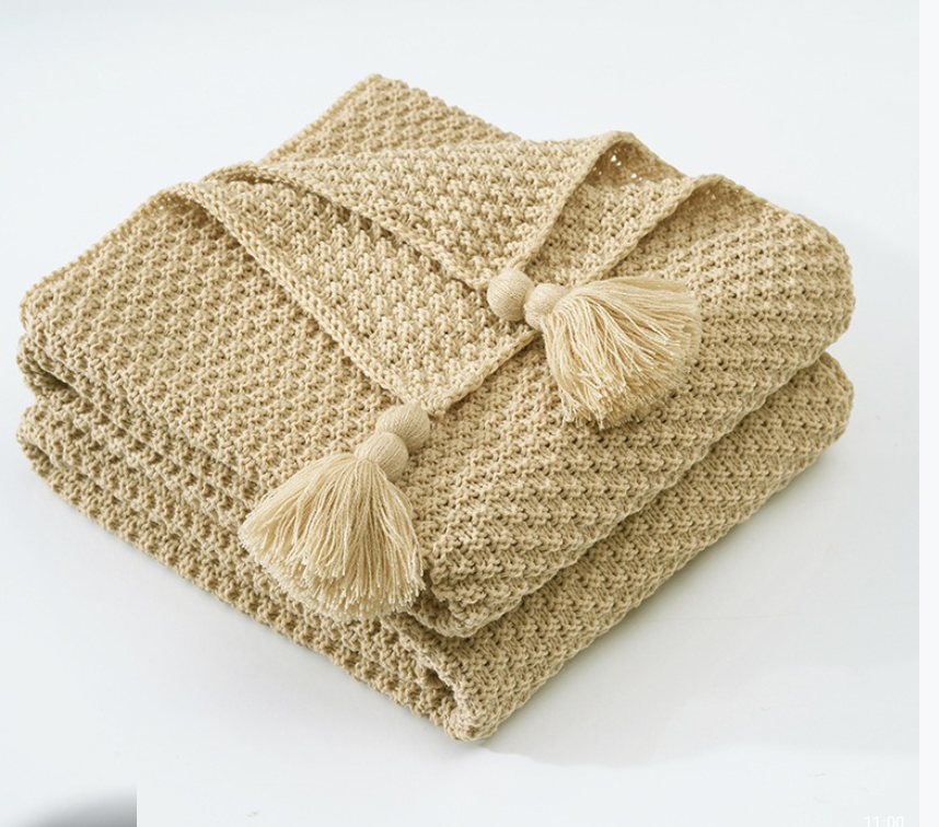 Nordic Cozy Knit Throw Blanket