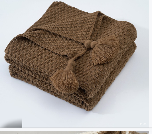 Nordic Cozy Knit Throw Blanket