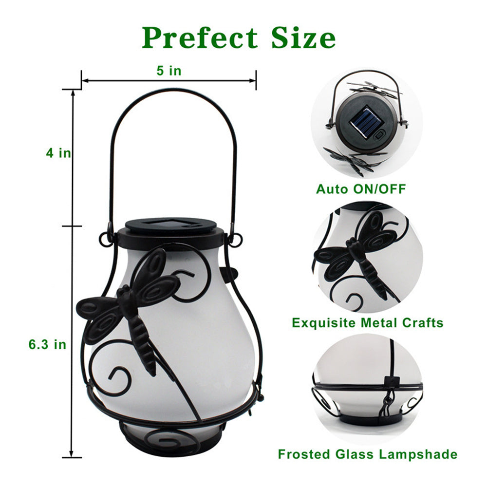 EnchantGlow™ Solcellslykta med låga och solcellslampa