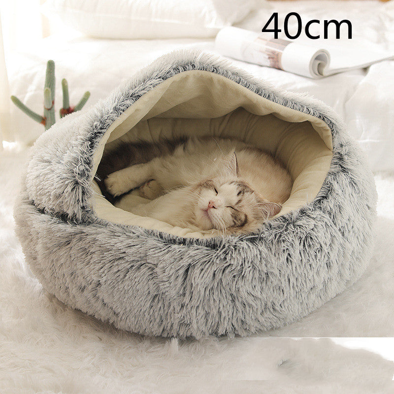 CuddleCave™ 2-in-1 Deluxe Pet Bed