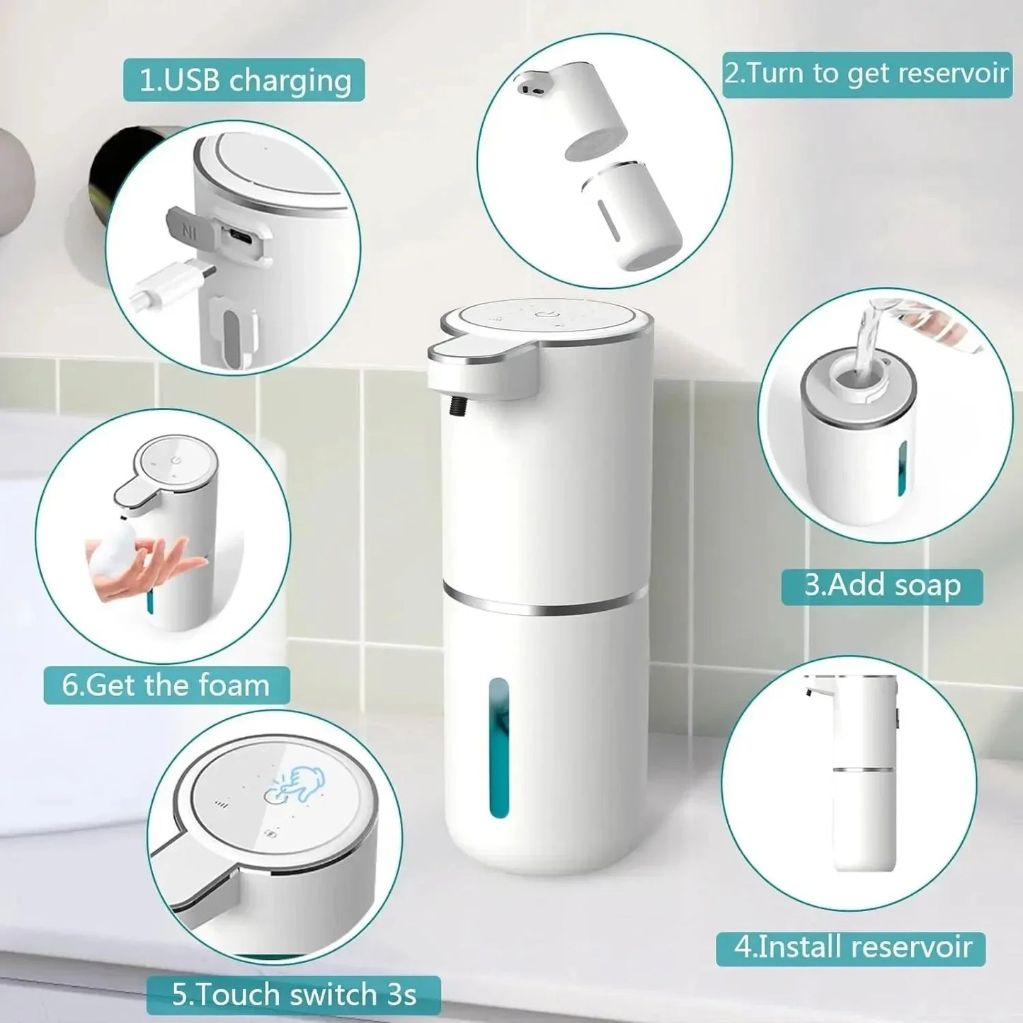 Smart Touchless Foam Soap Dispenser