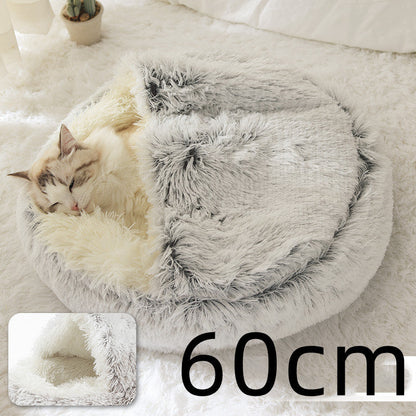 CuddleCave™ 2-in-1 Deluxe Pet Bed