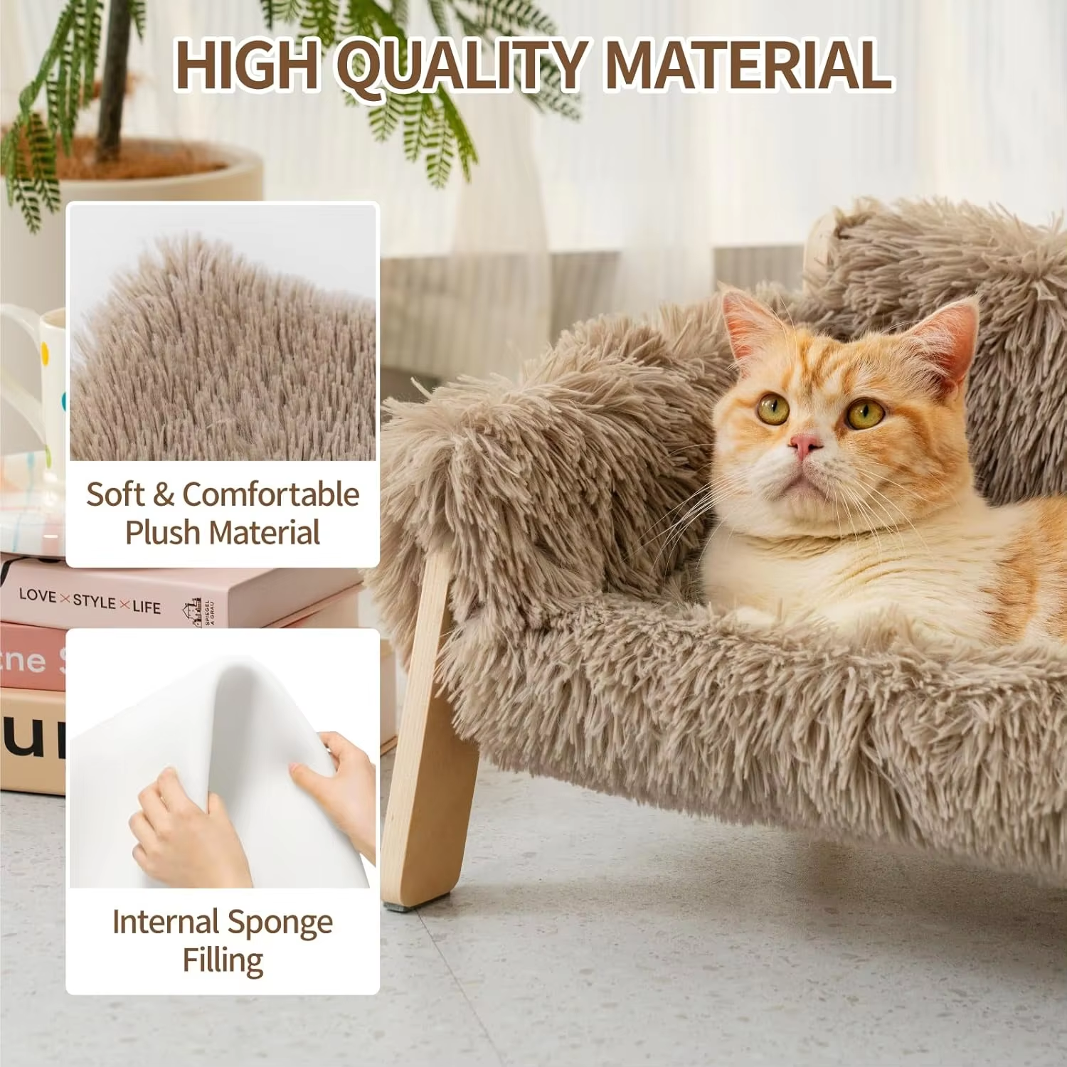 Luxury Elevated Cat Bed