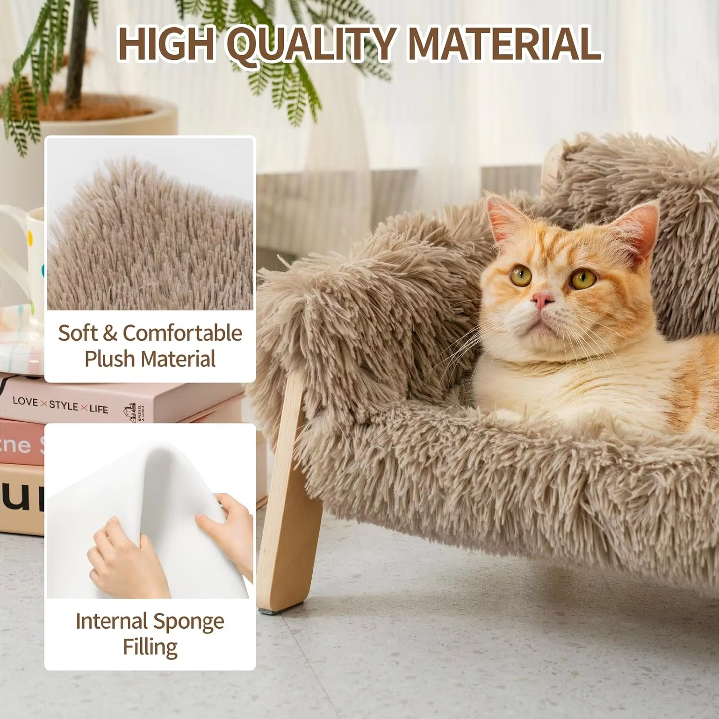 Luxury Elevated Cat Bed