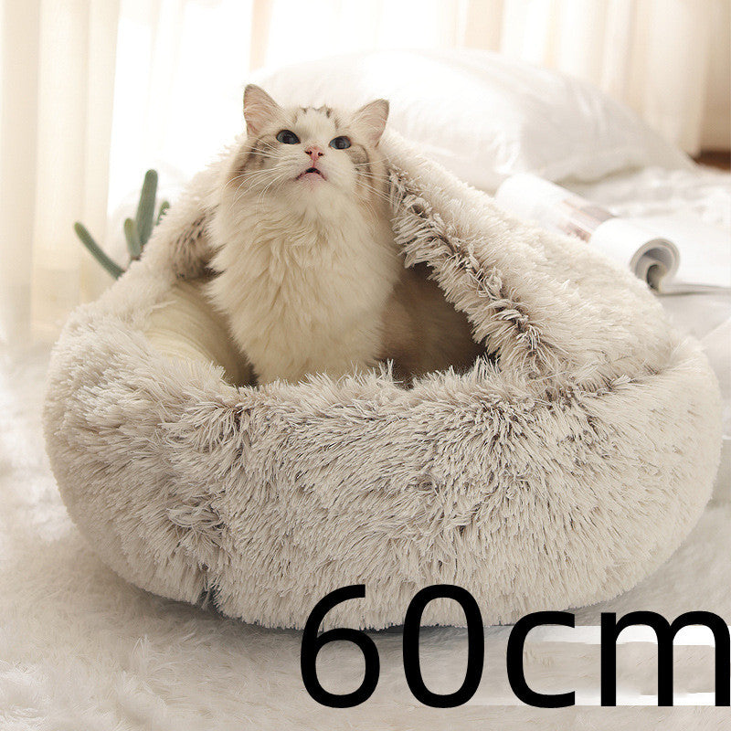 CuddleCave™ 2-in-1 Deluxe Pet Bed
