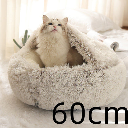 CuddleCave™ 2-in-1 Deluxe Pet Bed