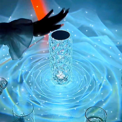 CrystalGlow™ 16-Color Touch LED Lamp