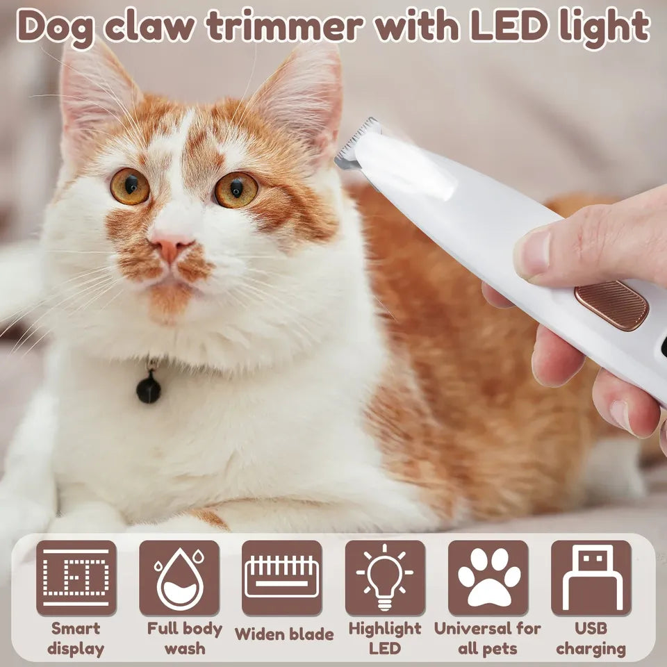 PawGroom Pro™ LED Pet Trimmer
